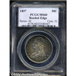 1837 50C MS60 PCGS.