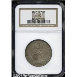 1846-O 50C Medium Date AU55 NGC.
