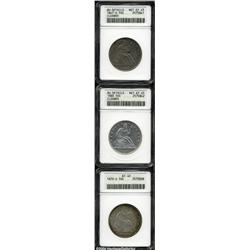 1847-O 50C --Cleaned--ANACS, AU Details, Net XF45,