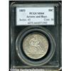 Image 3 : 1853 50C Arrows and Rays MS64 PCGS.