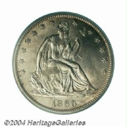 1860-S 50C MS64 PCGS.