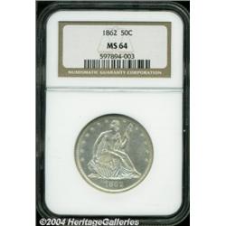 1862 50C MS64 NGC.