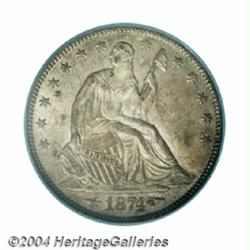 1874 50C Arrows MS64 PCGS.