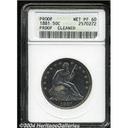 1881 50C --Cleaned--ANACS. Net PR60.