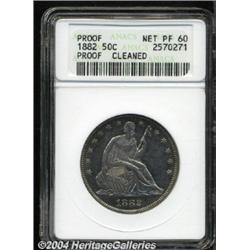 1882 50C --Cleaned--ANACS. Net PR60.
