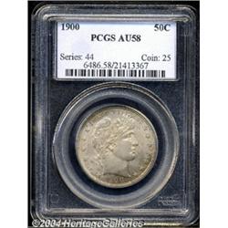 1900 50C AU58 PCGS.