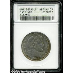 1912 50C --Cleaned--ANACS. Unc Details, Net AU55.