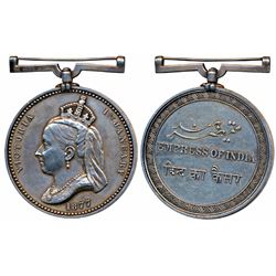 Victoria,  Empress of India,  Silver Medal,  96.77g