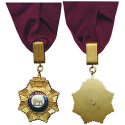 Order of British India,  1st Class,  1st type neck badge