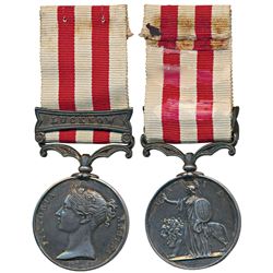 Indian Mutiny 1857-58 Medal,  Silver,  Lucknow Bar