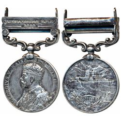 Indian General Service,  George V,  Silver Medal