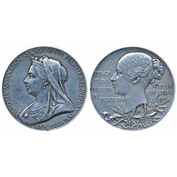 Victoria’s Diamond Jubilee Medal,  Silver,  83.1g,  55mm