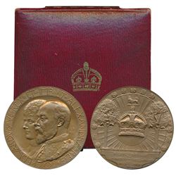 Edward VII Coronation Medal,  Copper,  1902