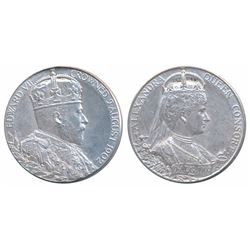 Edward VII Coronation Medal,  Silver,  12.8g