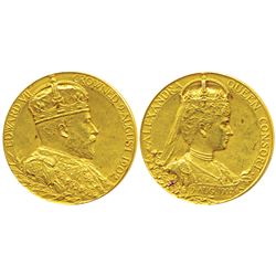 Edward VII Coronation Medal,  Gold,  17.33g