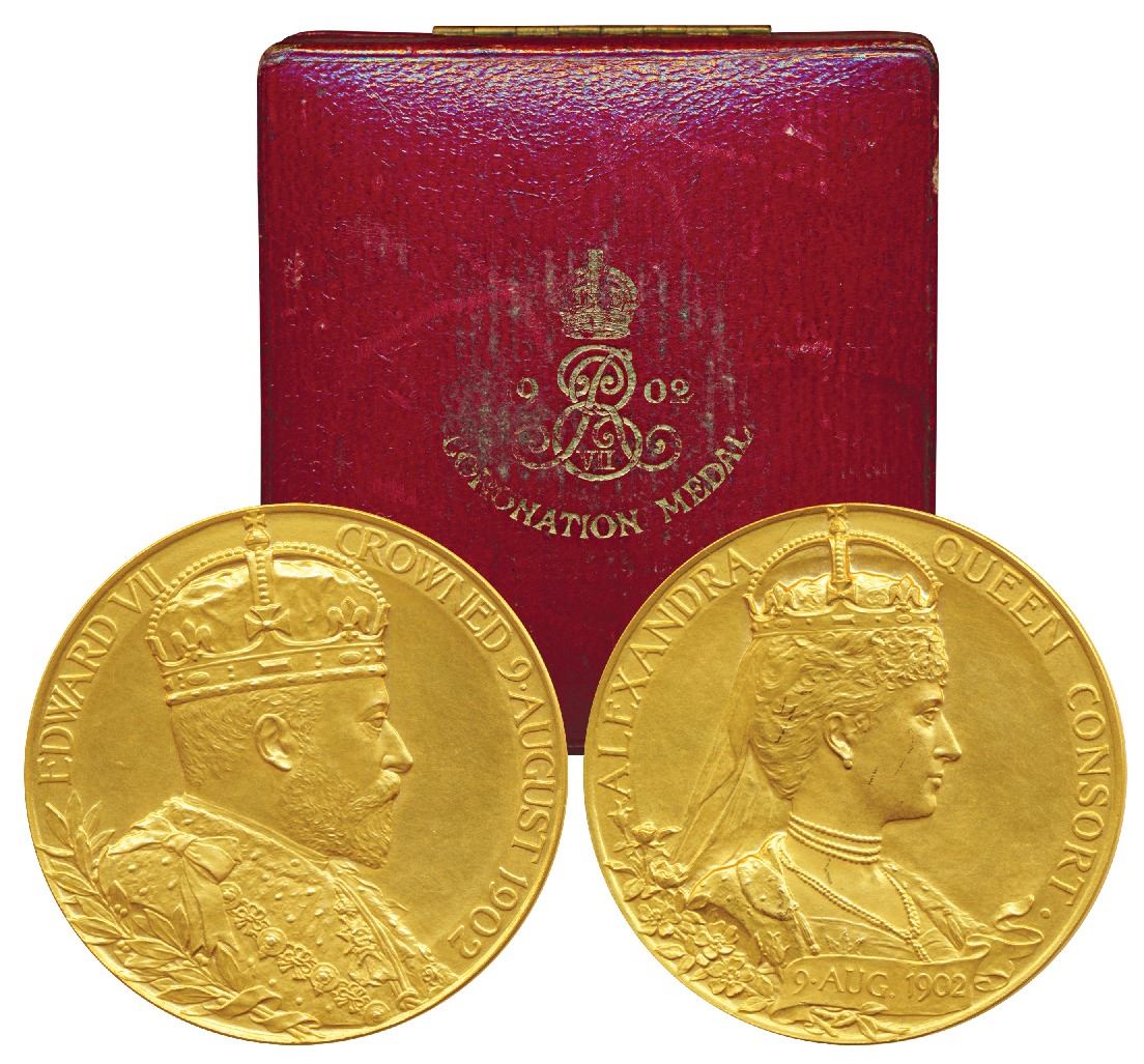 Edward Vii Coronation Gold Medal 92 18g 1902