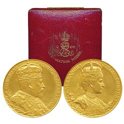 Edward VII Coronation,  Gold Medal,  92.18g,  1902