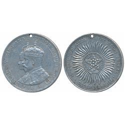 Delhi Durbar Medal 1911,  George V,  Aluminium Medal