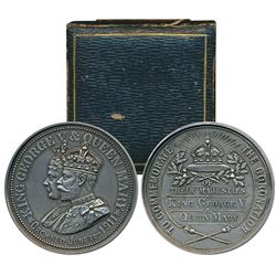 George V and Queen Mary Coronation,  Silver Medal,  127.87g