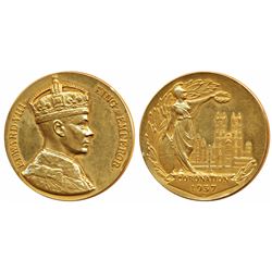 Edward VIII,  Proposed Coronation,  Gold Medal,  31.56g