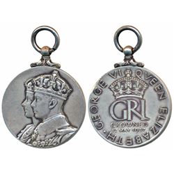 George VI and Queen Elizabeth Coronation,  Silver Medal