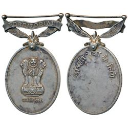 India Territorial Medal,  Silver 32.62g