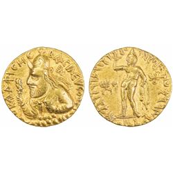 Kushanas,  Vima Kadphises,  Gold Dinar,  7.92g