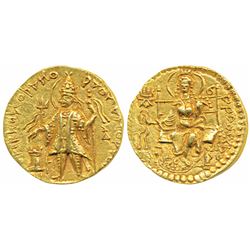 Kushanas,  Kanishka II,  Gold Dinar,  7.9g