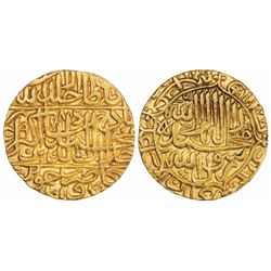 Akbar,  Gold Mohur,  10.83g,  Dar ul-Khilafat Jaunpur Mint