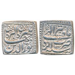 Jahangir,  Silver Square Rupee,  11.4g