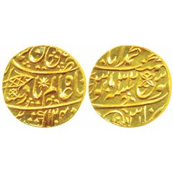 Muhammadabad Banaras Mint,  Gold Mohur,  10.8g