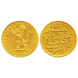 Gold ½ Mohur (Ashrafi),  5.8g
