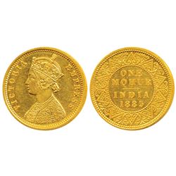 Victoria Empress,  Gold Mohur,  1885