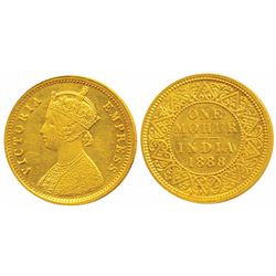 Victoria Empress,  Gold Mohur,  1888