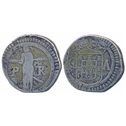 Goa,  Sebastian,  Bastiao,  Silver 300 Reis,  19.38g