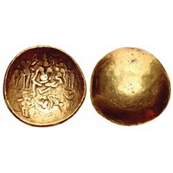 Deccan,  Vijayanagar Period, Gold Scyphate Ramatanka,  47.96g