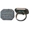 Image 1 : Oblong Octagonal Silver Signet Ring,  20.81g