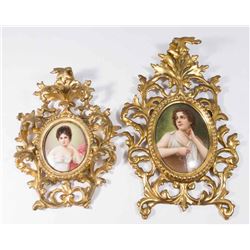 2 German Porcelain Plaques