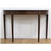 Image 1 : George III Style Banded Demilune Console Table