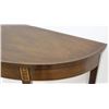 Image 4 : George III Style Banded Demilune Console Table
