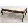 Image 1 : Marble-Top Coffee Table with Bronze Ormolu