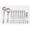 Image 1 : 11 Pieces Jensen Denmark Sterling Silver Flatware