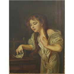 Young Girl with Pigeon