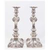 Image 1 : Pair 19th Century Silver Candlesticks