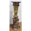 Image 2 : Pair Rouge Marble & Bronze Pedestals