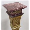 Image 4 : Pair Rouge Marble & Bronze Pedestals