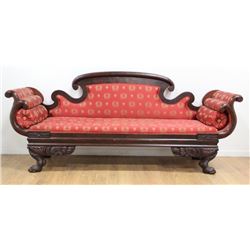 Late Federal Mahogany Settee