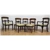 Image 1 : Set 7 Regency Mahogany Dining Chairs