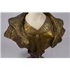 Image 3 : Gilt Bronze & White Marble Bust of Young Lady