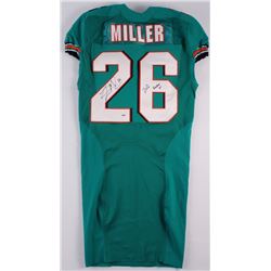 Lamar Miller Signed Dolphins Game Issued Jersey Inscribed "2012 Rookie Yr" (PSA COA) (JSA)